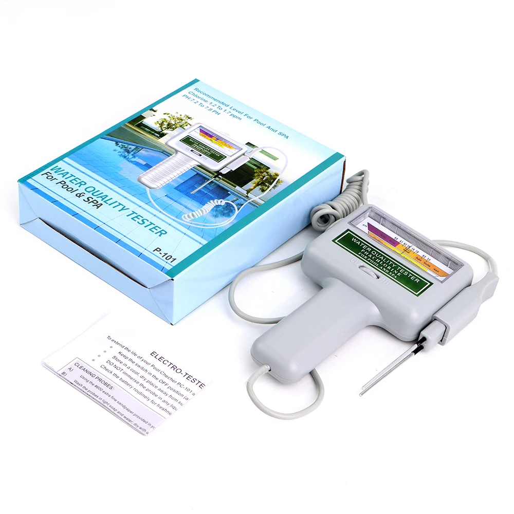 Professional 2 in 1 PH Chlorine Meter Cl2 Tester PH Water Quality Testing Device Chlorine Measuring For Swimming Pool Aquarium 6