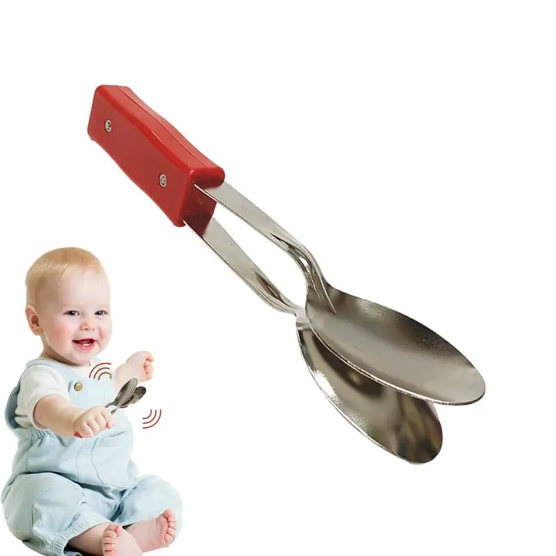 

Музыкальные ложки из нержавеющей стали, металлические ложки, инструмент для музыкальных перкуссий, красивый внешний вид, оборудование для музыкальных инструментов