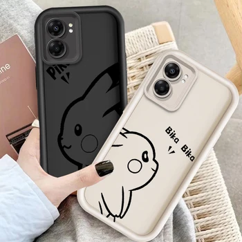 OPPO용 활기찬 귀여운 만화 눈 사다리, OPPO Find X5 X3 A58 A57 A55 A53 A54 A92 A74 A78 A98 A16 A94 A76 A72 5G 뒷면