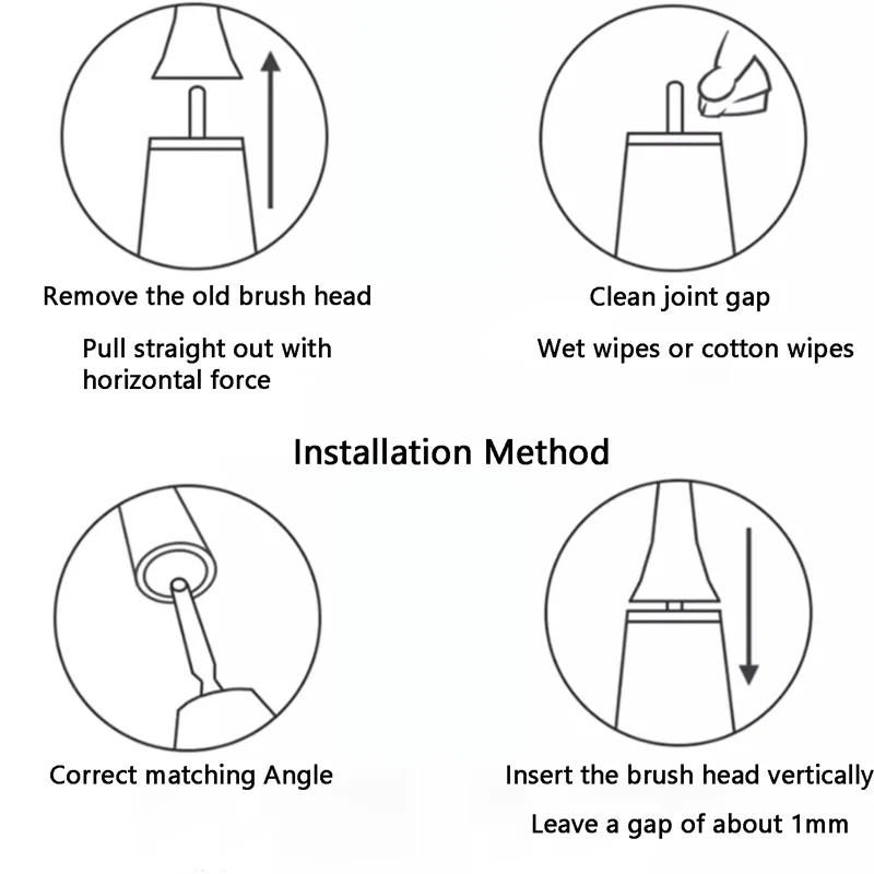 For 3D Oral B Toothbrush Heads For Braun Oral B Brush Attachment Oral B Replacement Oral Toothbrush Heads B Oral B Nozzles,4Pcs 3