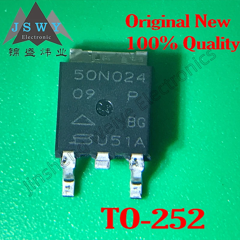 

5PCS 50N024 SMD TO-252 N-channel 50A 24V In-stock SUD50N024-09P 100% brand new and genuine Free Product