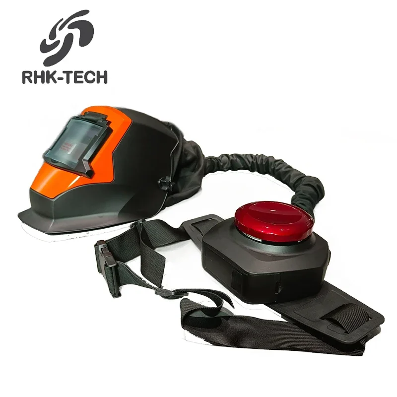 Rhk Industrial Papr Solar Power Auto Oscuramento Vero Colore Filtro Dell'Aria Purificante Respiratore Maschera Per Casco Di Saldatura Con Ventilazione