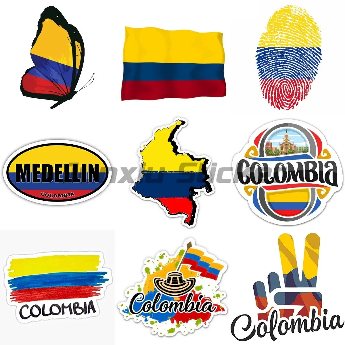 

Map with Flag Inside Colombia Helmet Wall Sticker Racing Decals Motorcycle Decals Stickers Vinyl Car Window Decals Vinyl Sticker