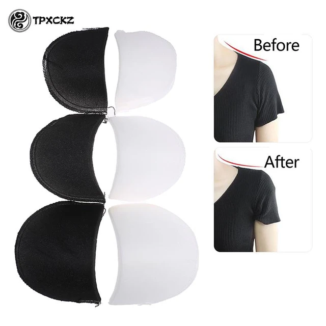 2 Pair Shoulder Pads for Women Set-in Shoulder Pads Sponge Pads Padded Tank  Tops for Women Knitwear Blazer Suit T-Shirt Jacket Sewing Accessories