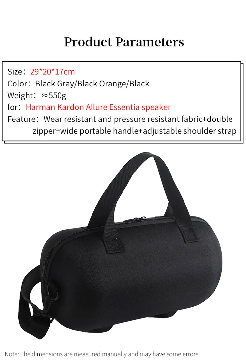Hard EVA Protect Storage Bags for Harman Kardon Allure Essentia Speaker Box Portable Smart Speaker Travel Carrying Case