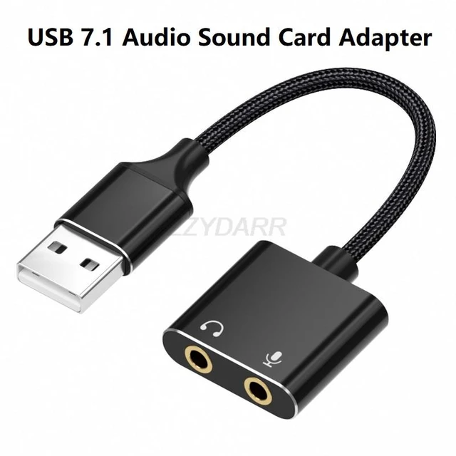 UGREEN USB to Audio Jack Sound Card Adapter with Dual TRS 3Pole