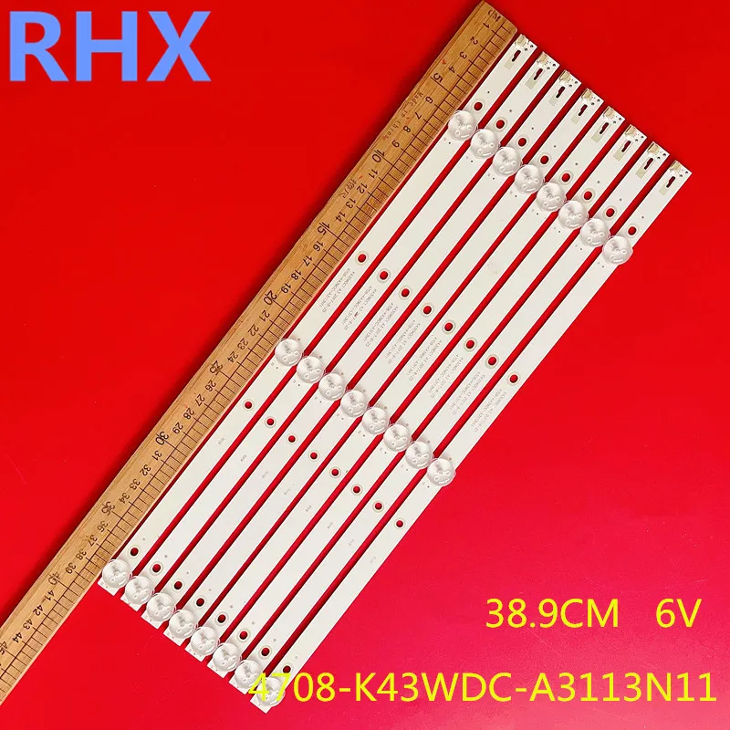 Для 434PUH6082/T3 фотолента K430WDC1 A2 TV 4708-K43WDC-A3113N11 100% Новинка 38,9 см 3 светодиода 6 в