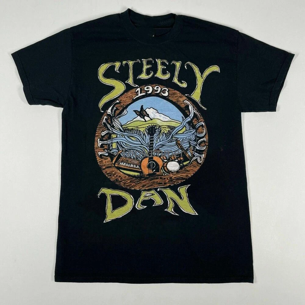 

Rare Steely Dan Band 1993 Short Sleeve Black All Size Unisex T-Shirt 1T275