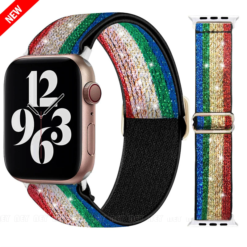 Elastic Silicone Solo Loop Watch Strap - Universal Fit