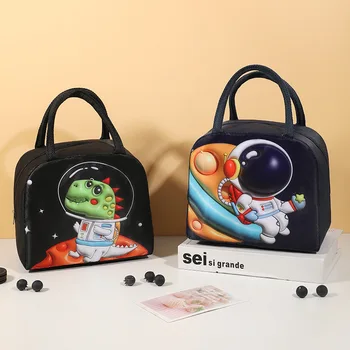 Kids Lunch Bag for School Portable Thermal Bag Children Cartoon Insulated Lunch Bag Cooler Bento Pouch Dinner Container Handbags