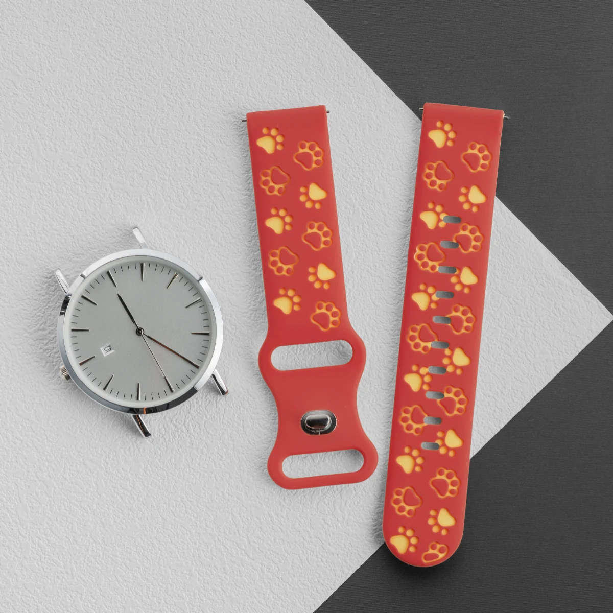 20mm Silicone Wrist Strap for Smartwatches - Durable and Comfortable Wristband