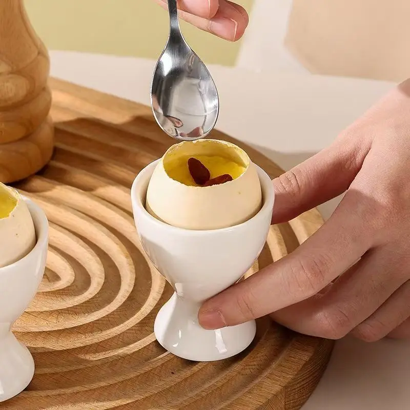 Breakfast Egg Stand Storage Rack PP Egg Holder Christmas Table Home Decoration Nordic Ceramic Eggs Goblet Kitchen Accessories