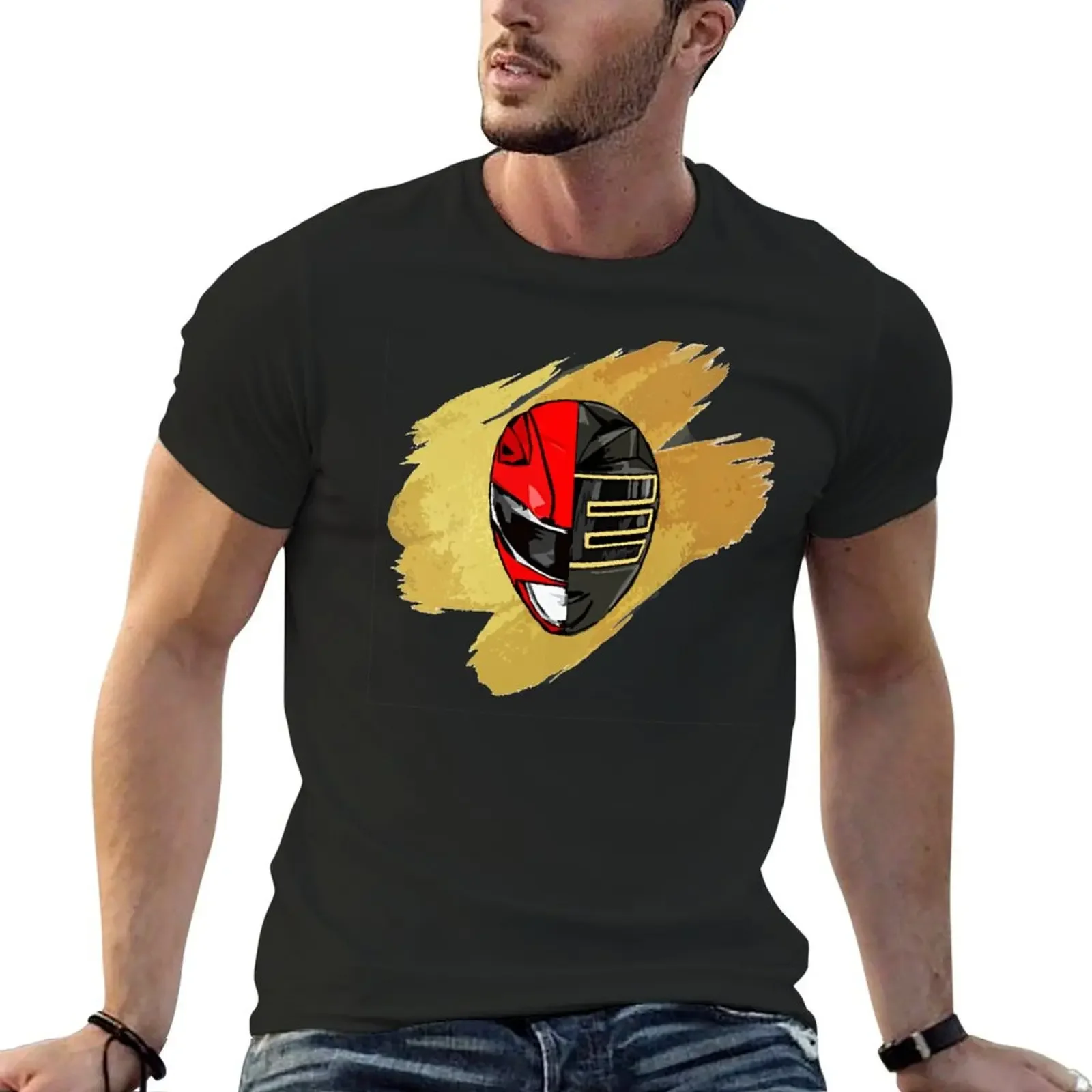 Mighty Red Zeo Gold T-Shirt Top Blanks Mens Graphic T-Shirt Pack