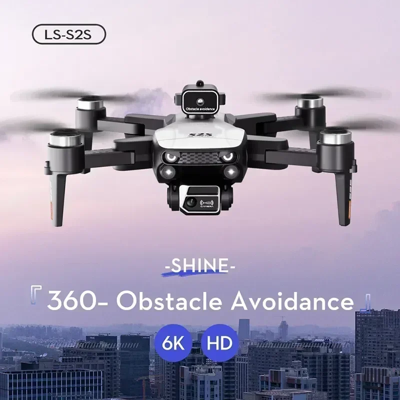 2026 새로운 S2S 미니 드론 4k 8K HD 카메라 장애물 회피 항공 촬영 브러시리스 모터 접이식 RC 쿼드콥터 장난감 선물