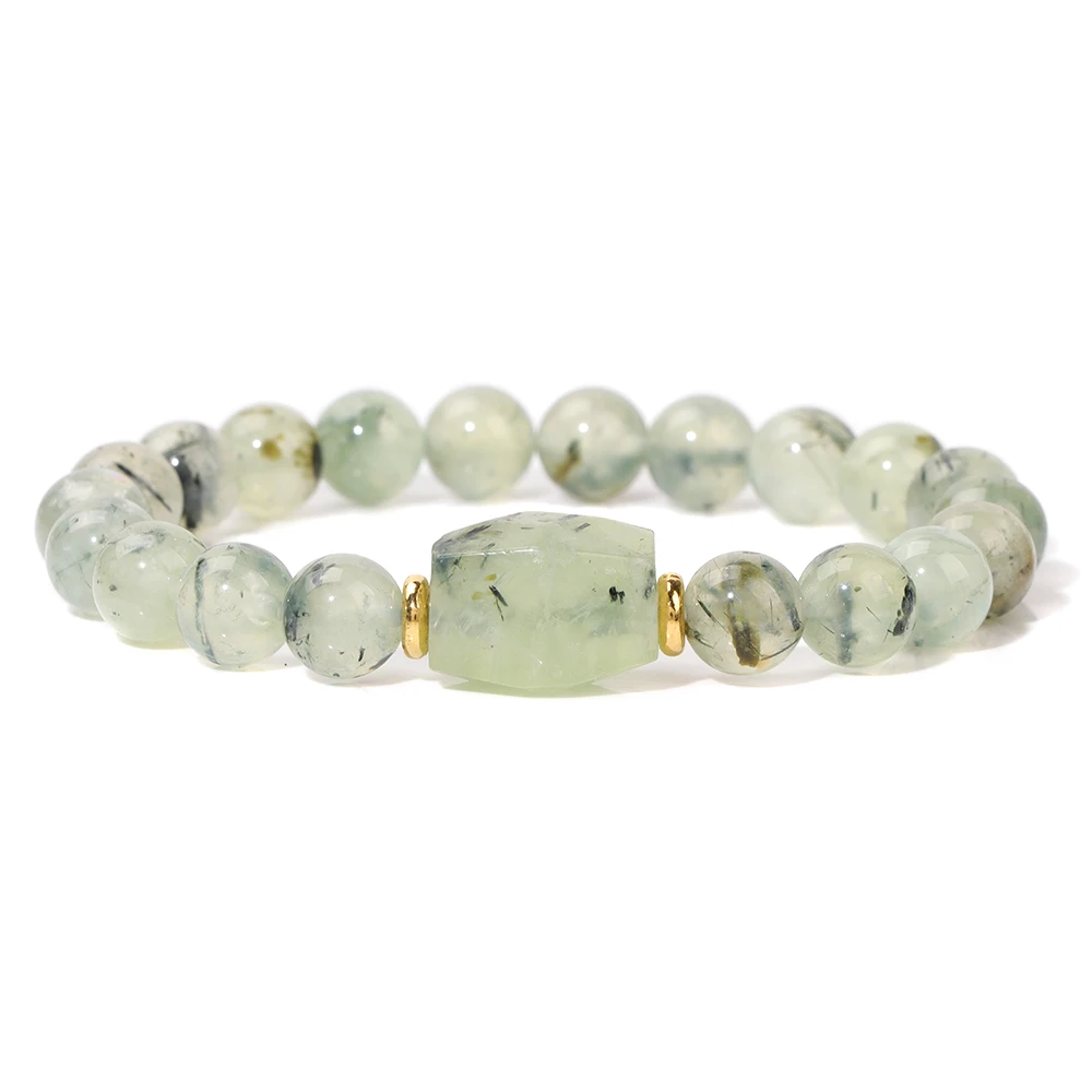 Konxi 3 Pezzi Braccialetti Di Perline Naturali, 6 Mm Gemma