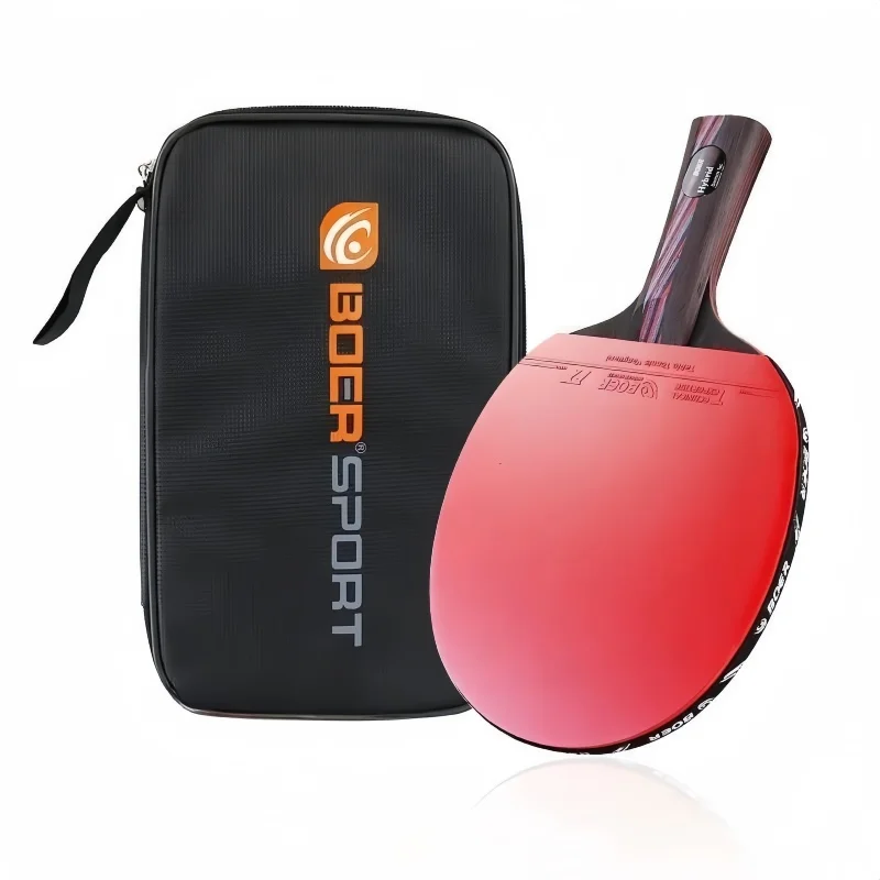 1 Pcs 6 Star Table Tennis Racket Carbon Offensive Lightweight Ping Pong Racket Paddle Bat with Sticky Rubber