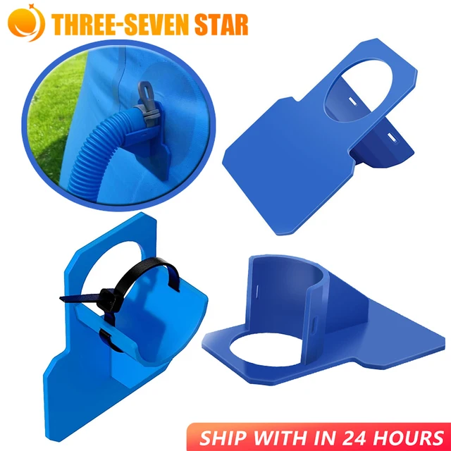 1/2Db Úszómedencék Csövek A Door Holder Tartó 30-38 Mm-Re Föld Felett Kényelmes Tömlő Kimenetet Kábel Nyakkendővel