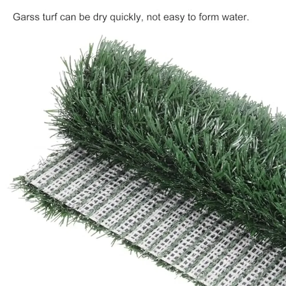 Artificial Grass Mat 14x14 Inch High Temperature Resistant Fake Grass Carpet Outdoor Decoration