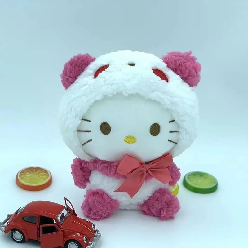 

Кукла аниме Hello Kitty Kuromi, милая мультяшная демон, корикоричная Мелоди, панда, кроссдинг, детский подарок на день Святого Валентина