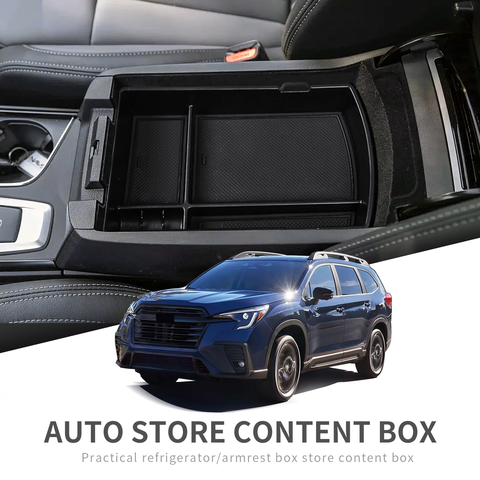 

Smabee центральный автомобильный подлокотник для хранения Box для Subaru Ascent 2023 2024, центральная консоль, лоток, органайзер, аксессуары для интерьера, планировка