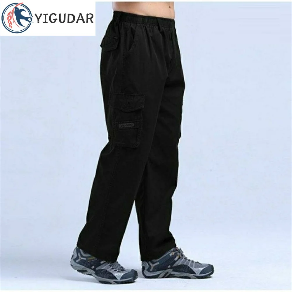 

Spring Autumn Men's Cargo Pants Male Loose Straight High Quality Cotton Cargo Pants men Casual Trousers for Men y2k pants men