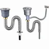 Sinks Filter Basket Drains Wash Basin Undermount Stainless Steel Drainpipe Stainless Steel Drainer for Kitchen Bathroom Fittings 1