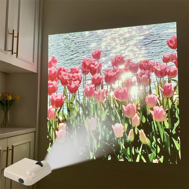Party Backdrop Projection Lamp Birthday Party Background Wall Photo Props Landscape Projector Light Room Lights Decor