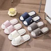 Linen slippers for men, summer outdoor wear, indoor home use, soft soled home use, cotton and linen slippers for women 1