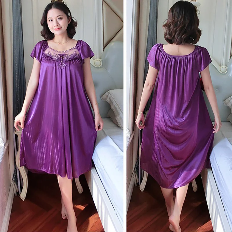 Chemise Nightgown | Plus Size Silk Nightgown