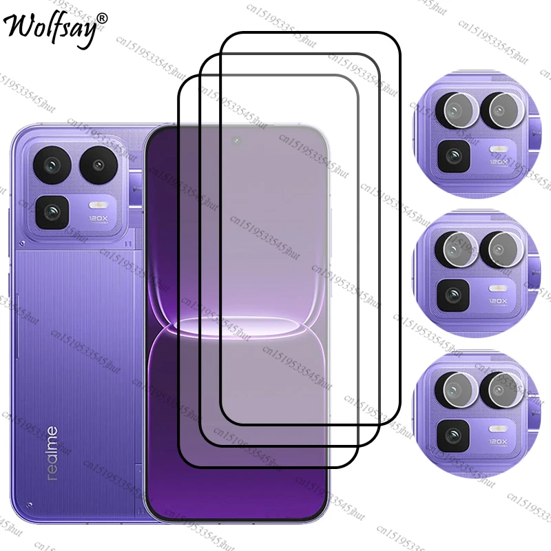 Premium Full Cover Tempered Glass Screen and Camera Lens Protector