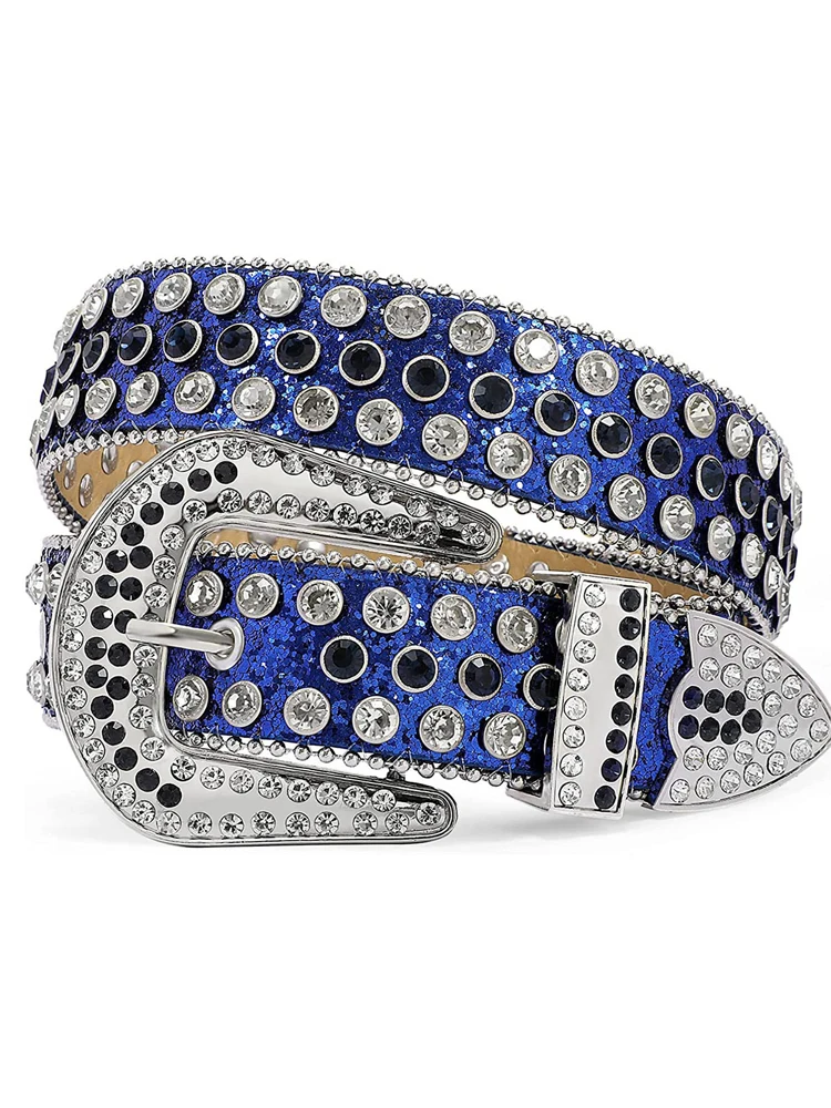 Full Diamond Belt Fashionable and Versatile Decoration Personalized Diamond Inlaid Water Crystal Sparkling Belt