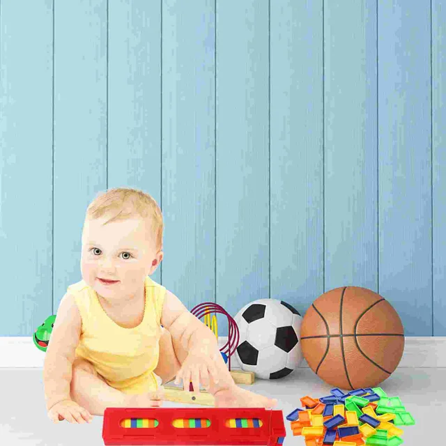 5 Bags of Domino Train Toys Kids Early Educational Dominoes Game Toys Random Color 2