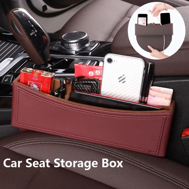 Universal Auto Sitz Lücke Schlitz Tasche Auto Nische Lagerung box Sitz  Spalt Organizer Innen Zubehör Für BMW F30 F10 G30 g38 G20 - AliExpress