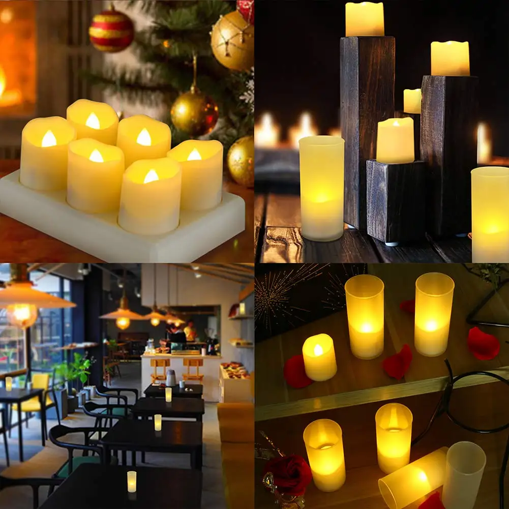 Bougie LED électrique sans flamme aste par USB, mèche phtalmotrice, pilier  de paraffine ci-après les lumières, décoration de table de mariage à la  maison - AliExpress