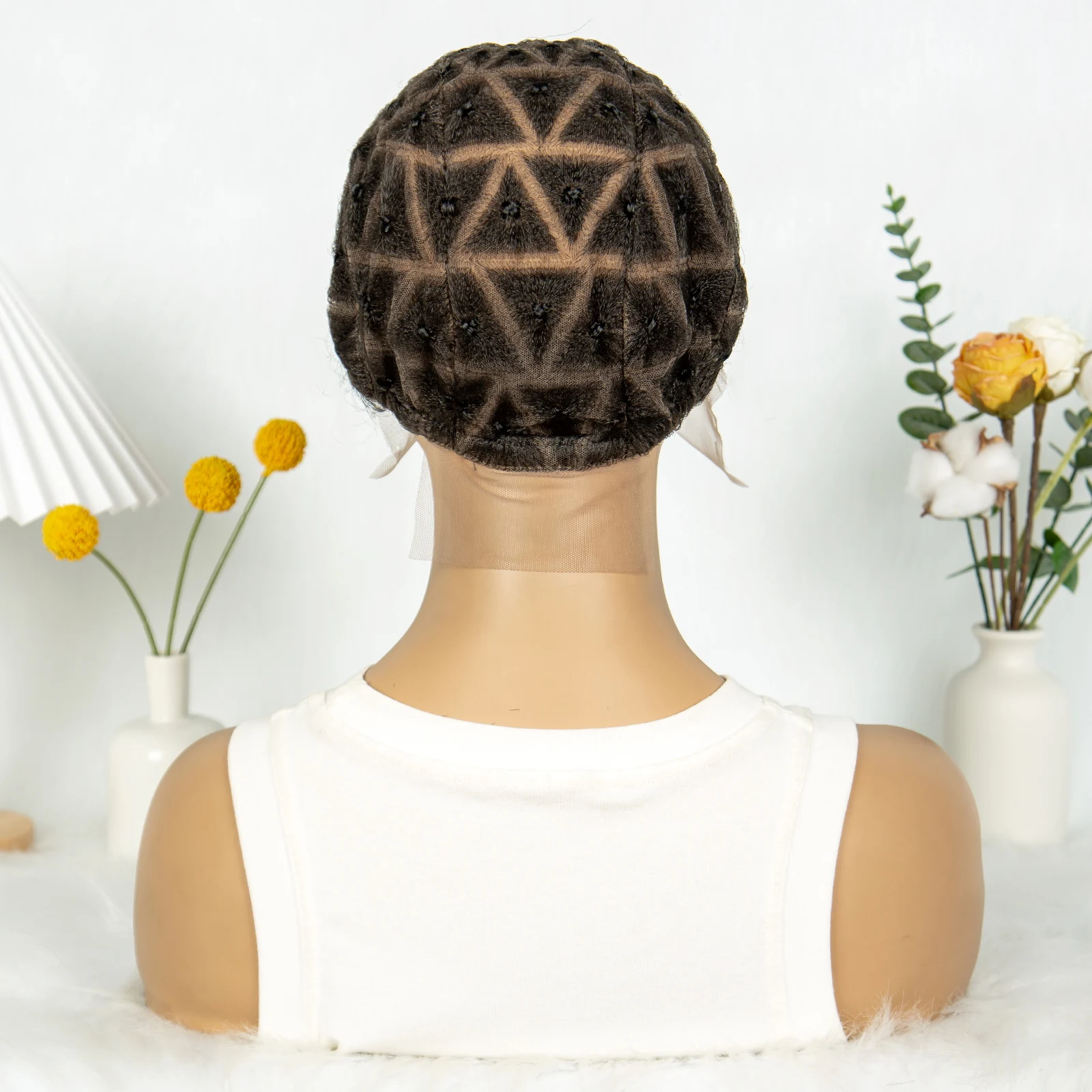 Full Lace Braided Wig Cap for Braided Wig Knotless Box Braid Making Sew In Crochet Braids Cap with Baby Hair for Black Women