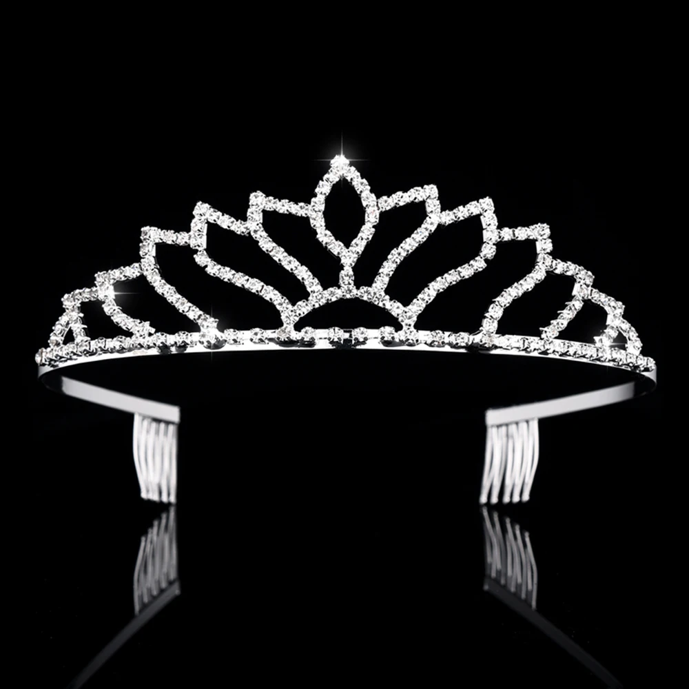 Braut Kristall Strass Perle Tiaras und Kronen Stirnband Kind Blumenmädchen Brautjungfer Hochzeit Haarschmuck Haarschmuck – Detail 36