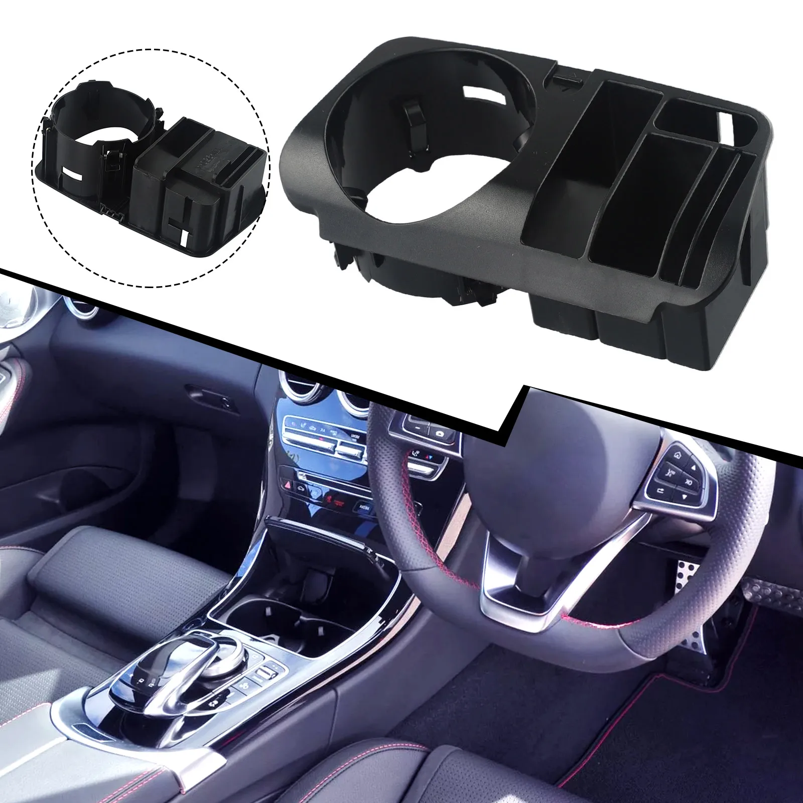 

Central Storage Box Car Central Storage Box Cup Holder Stand For Mercedes Ben Z C Class X253 E Central Storage Box Accessories