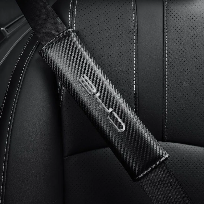 

2Pcs Carbon Fiber Car Seat Belt Shoulder Cove for BYD F0 F3 T3 E5 E6 S6 Seat Belt Padding Protector Cover Interior Accessories