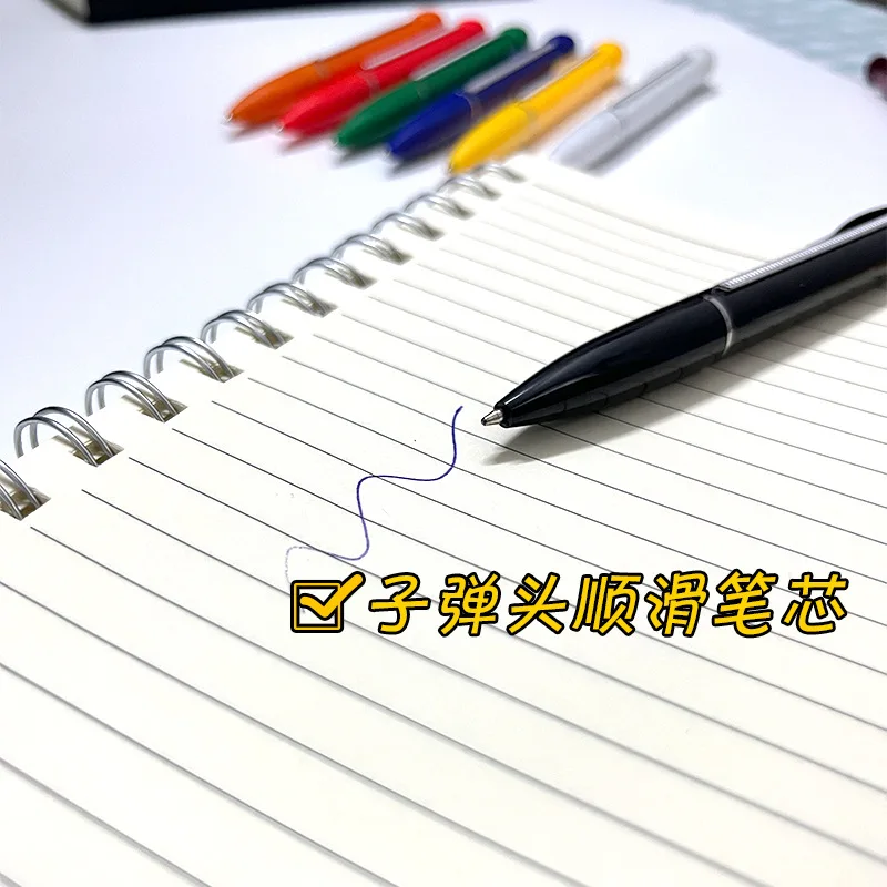 맞춤형 광고 풀업 펜, 멀티 컬러 학생 브러시 스트립 펜, 자동 개폐식 롤업 펜, 중립 펜, 10 개