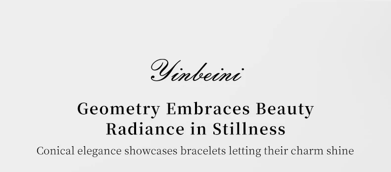 Yinbeini Velvet Conical Bangle Stand Jewelry Display Storage Holder for Bracelet Wristwatch TB032