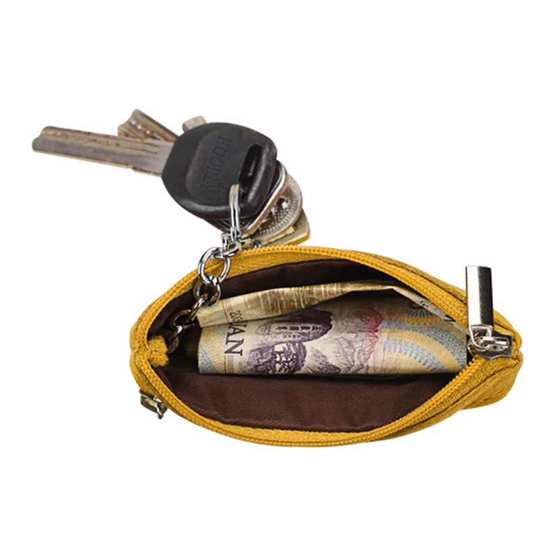 New Women's Genuine Leather Coin Purse Female Wallets Custom Gifts Girls Zipper Coin Purses Children Storage Pocket Bags Pouch 3