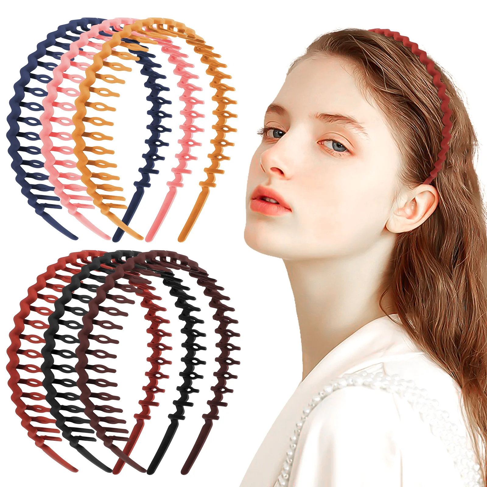 

6 Pcs Comb Headbands Women Head Bands Decorative Headbands Women Headdress Thin Headbands With Teeth