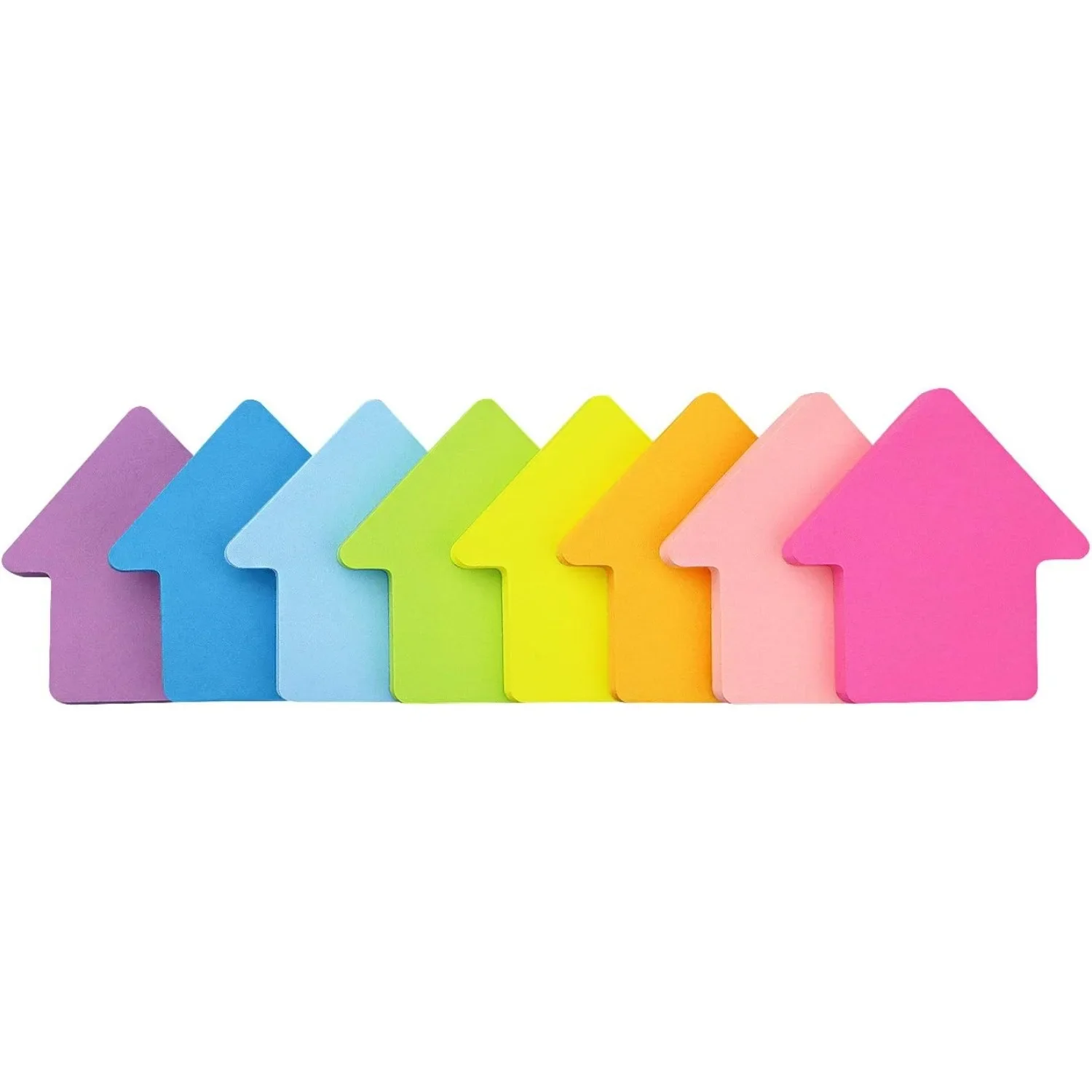 Arrow Shaped Sticky Notes 8 Colors Bright and Colorful Sticky Notes 75 Sheets/Book Self-Adhesive Sticky Notes (8 Books) 2