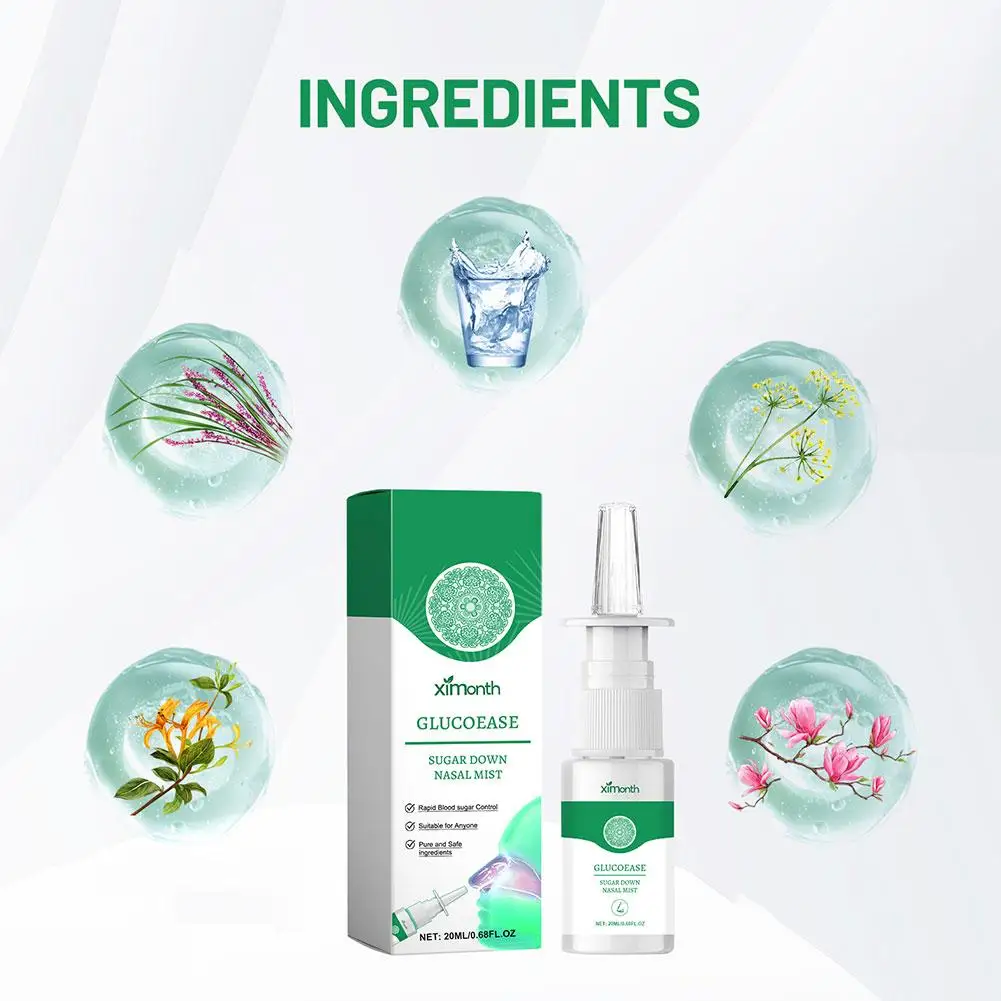 20ml Diabetes Relief Nasal Spray Cleans And Cares Nasal Drops Nourishes Care For Breathing V9v3 Nasal Spray
