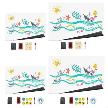 Tavolo da disegno magnetico rimovibile Lavagna magnetica cancellabile per parete aula della stanza dei bambini 60x90