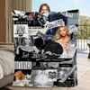 Knee Blanket King Size B-Beyonces Picnic Throw Blanket for Sofa Luxury Bed Blankets Characters Fluffy Soft Blankets and Throws 1