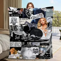 Knee Blanket King Size B-Beyonces Picnic Throw Blanket for Sofa Luxury Bed Blankets Characters Fluffy Soft Blankets and Throws 1