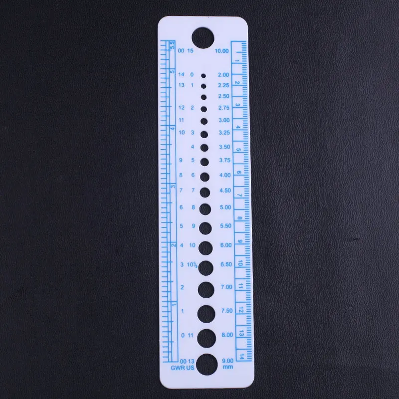 Knitting Accessories Needle Gauge Inch Sewing Ruler Tool CM 2-10mm  Sizeasure F❤❤