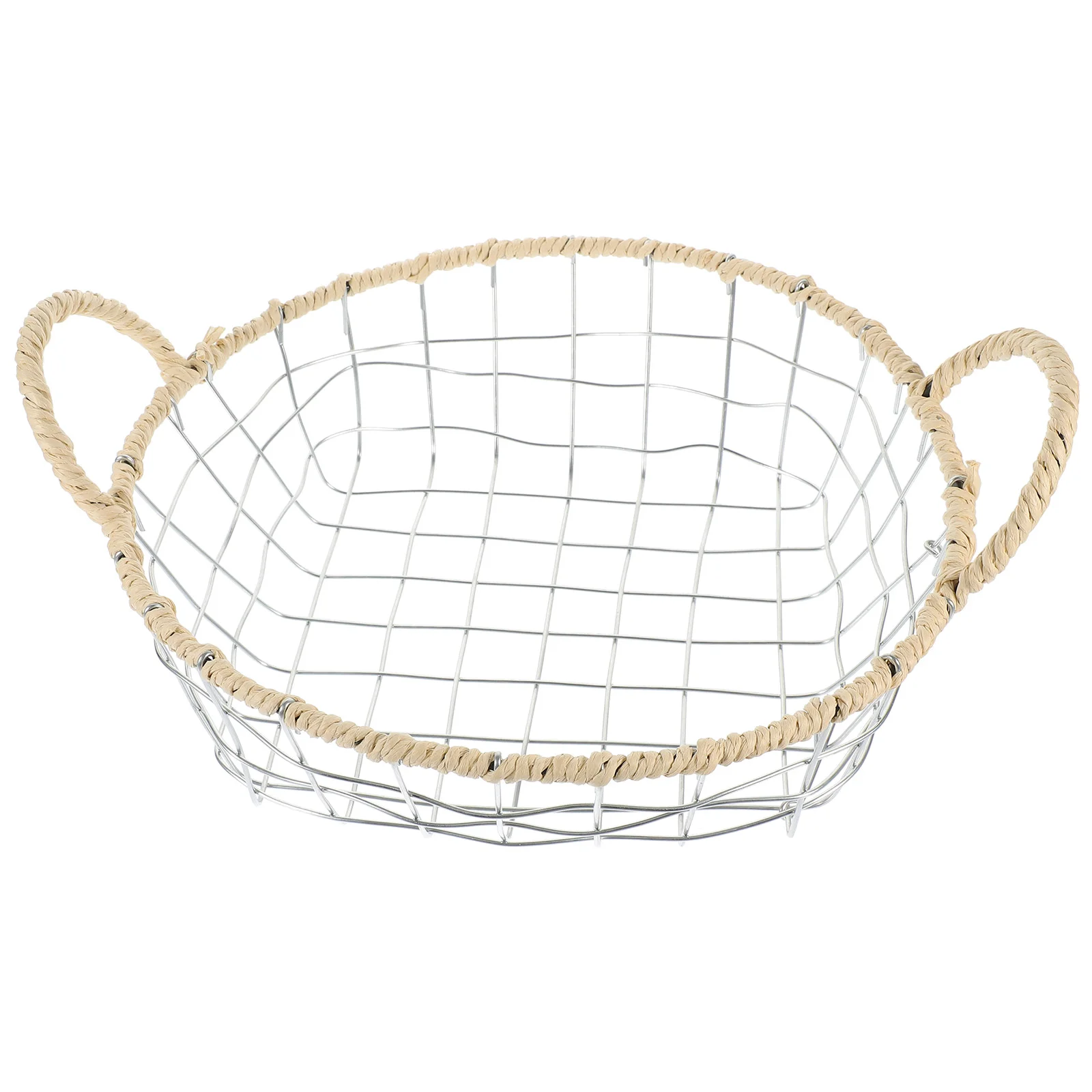 

Storage Basket Baskets Iron Wire Fruit Metal Snack Wrought Bread Serving And Vegetable For