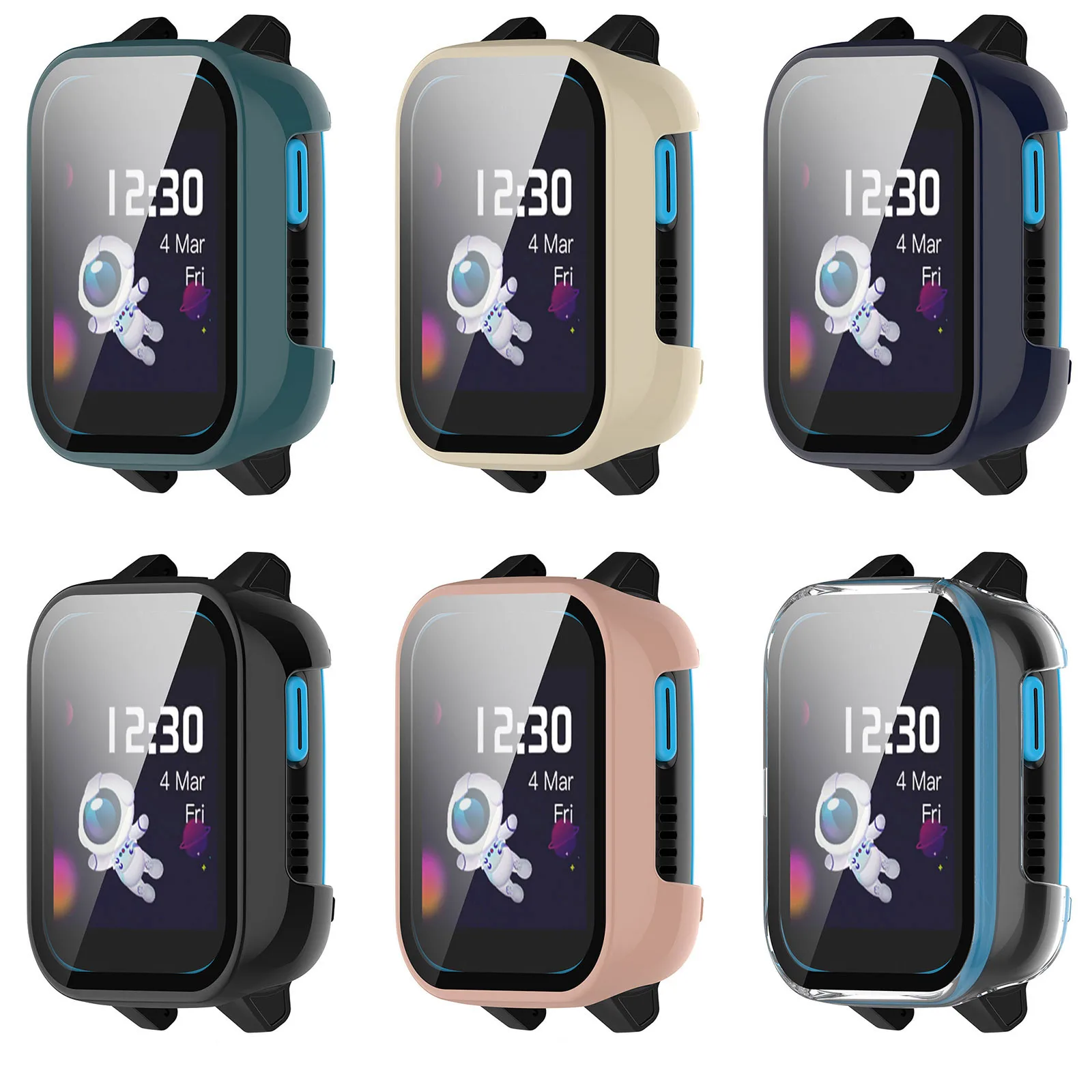 Durable Glass Screen Protector & Case for Kids Smart Watch Accessories
